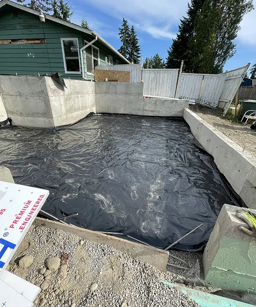 Excavation Foundation concrete in Edmonds 